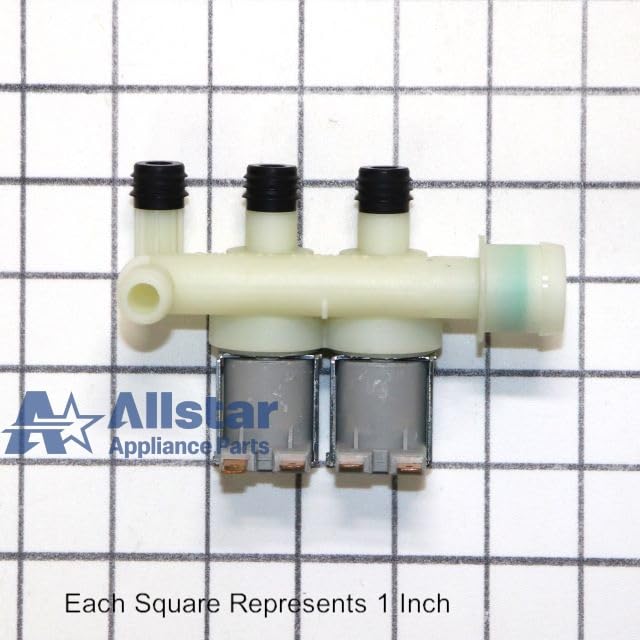 12001930 Washing Machine Water Inlet Valve Replacement Part - Universal Fit for Most Brands - Easy DIY Installation for Laundry Room & Home Appliance Repair