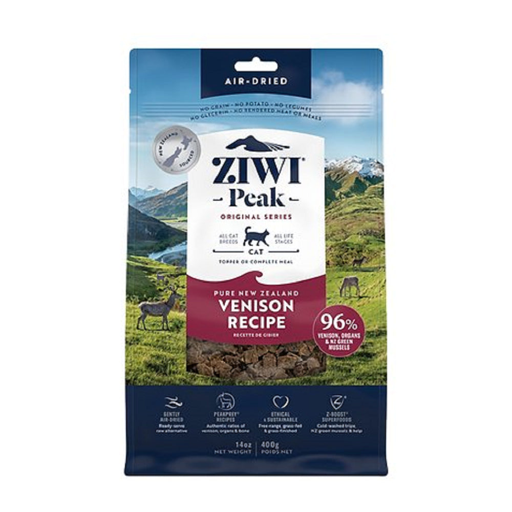 Premium Air-Dried Venison Cat Food - Grain-Free, High-Protein Natural Treat for Cats | Perfect for Training Rewards & Sensitive Stomachs