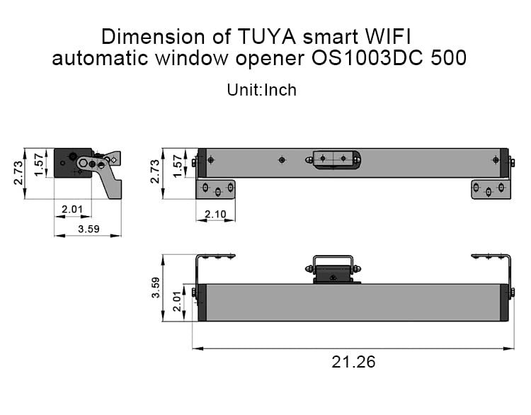 Smart WiFi Window Opener - Tuya & Phone App Controlled Electric Window Opener with 19.8