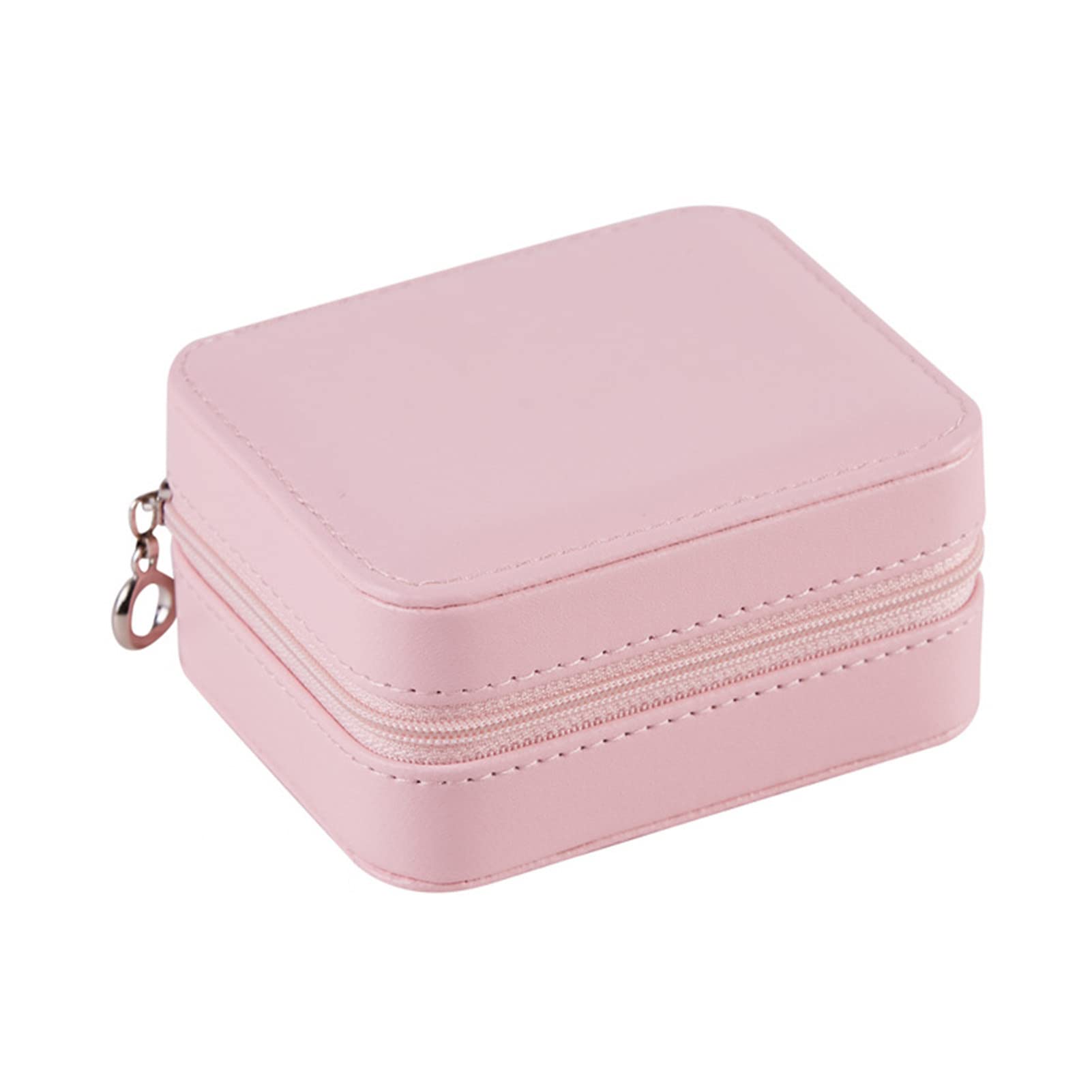 Elegant Square Faux Leather Jewelry Box with Multi-Grid Organizer - Perfect for Earrings, Rings & Necklaces Storage | Women's Jewelry Case for Travel & Home Decor