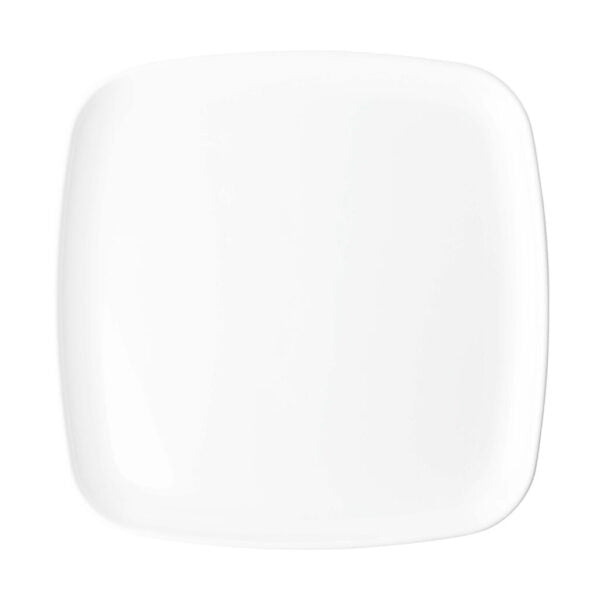 12 Inch White Square Organic Serving Tray Dish - Set of 2 Eco-Friendly Bamboo Trays for Appetizers, Desserts & Charcuterie Boards | Perfect for Parties, Weddings & Home Decor