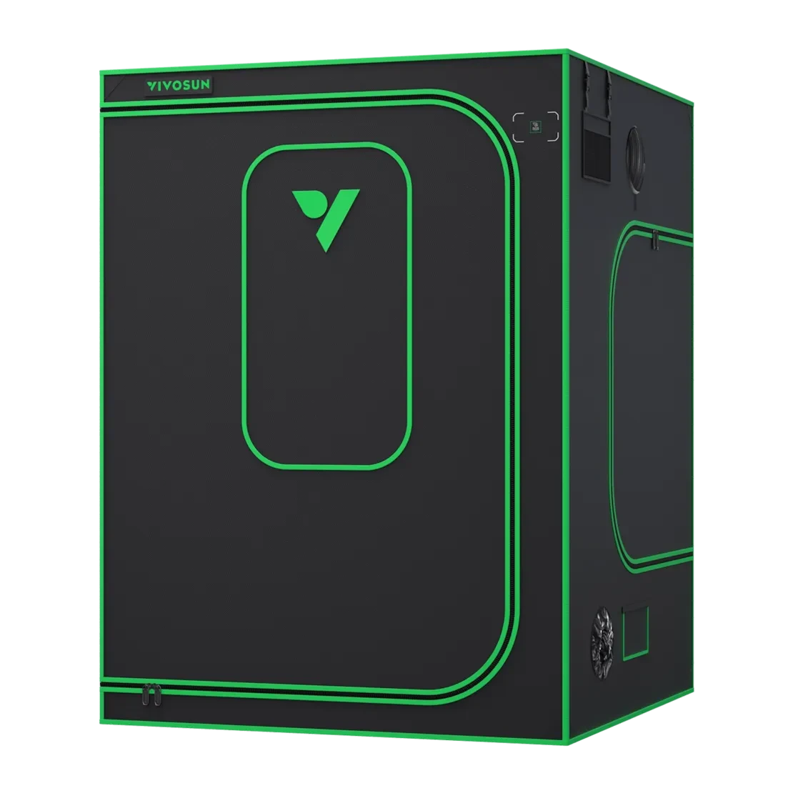 VIVOSUN 5x5 Grow Tent Kit - 5'x5'x6.6' Indoor Hydroponic Grow Room with Heavy Duty Reflective Mylar for Seed Starting, Plant Cloning & Flowering - Perfect for Home Gardening & Indoor Plant Cultivation