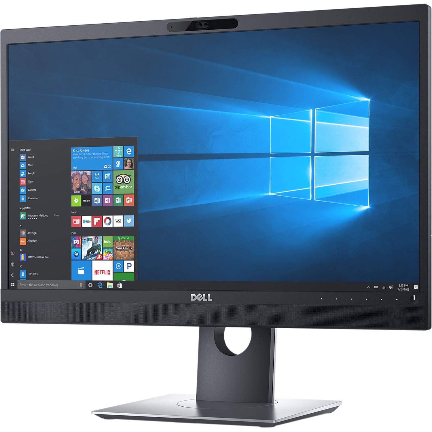 Dell P2418HZM 24 Inch Full HD LED Monitor with Built-in Speakers - Ideal for Video Conferencing, Home Office & Gaming