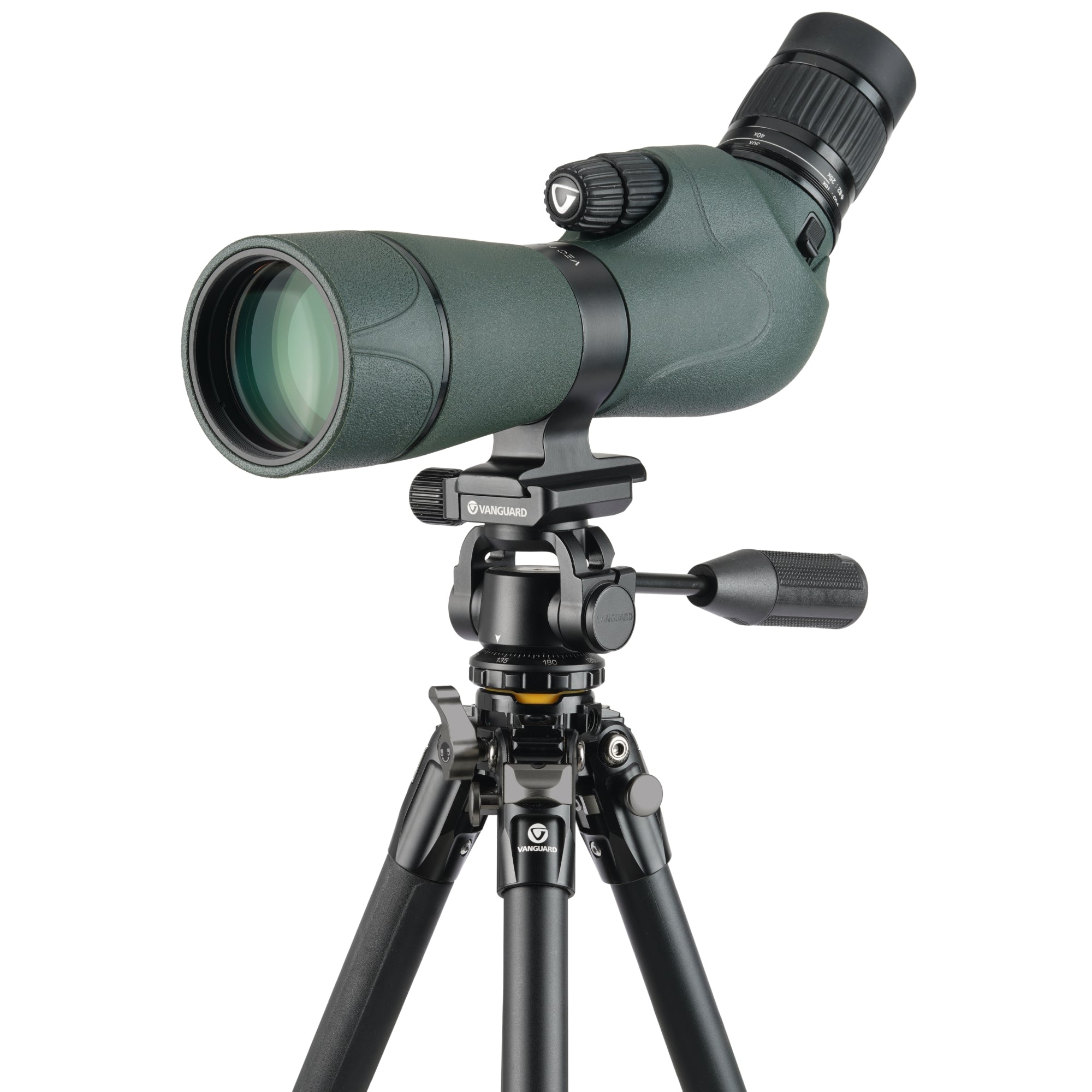 VEO 5 234AO26 Aluminum Tripod with Pan Head - Heavy Duty Outdoor Tripod for Scopes, Binoculars, Cameras & Spotting Scopes - Perfect for Hunting, Bird Watching & Outdoor Photography