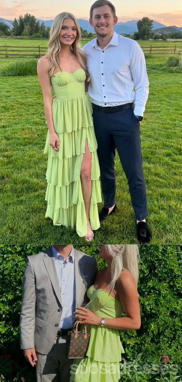 Elegant Green A-Line Sweetheart Long Party Prom Dresses for Women, Formal Evening Gowns - Perfect for Homecoming, Wedding Guest & Special Occasions