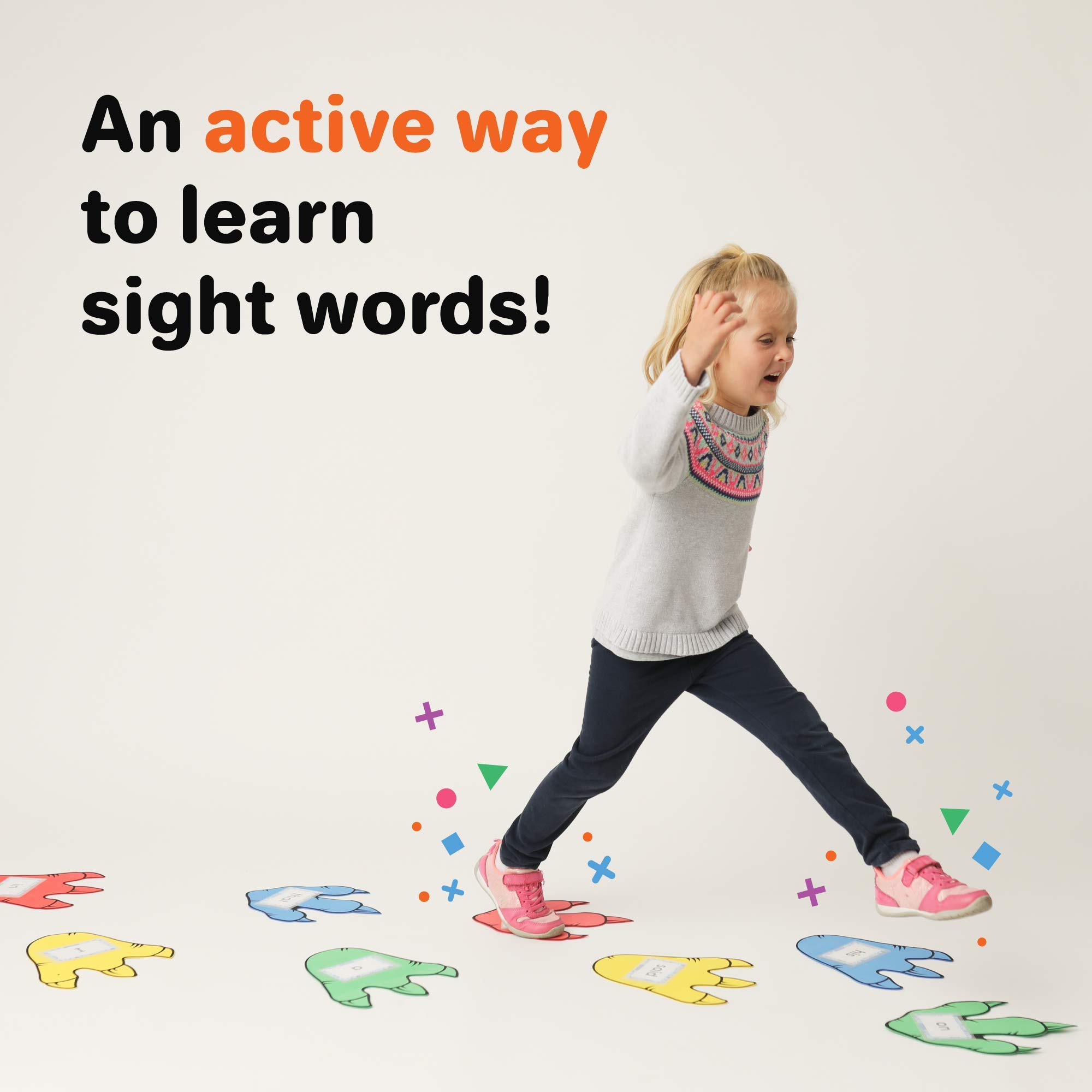 Dino Stomp Sight Words Flash Cards - Kindergarten Learning Games for Kids Ages 4-8 | Dolch Sight Words Reading Games | 1st Grade Learning Materials | Educational Toys for Classroom & Homeschool Reading Practice