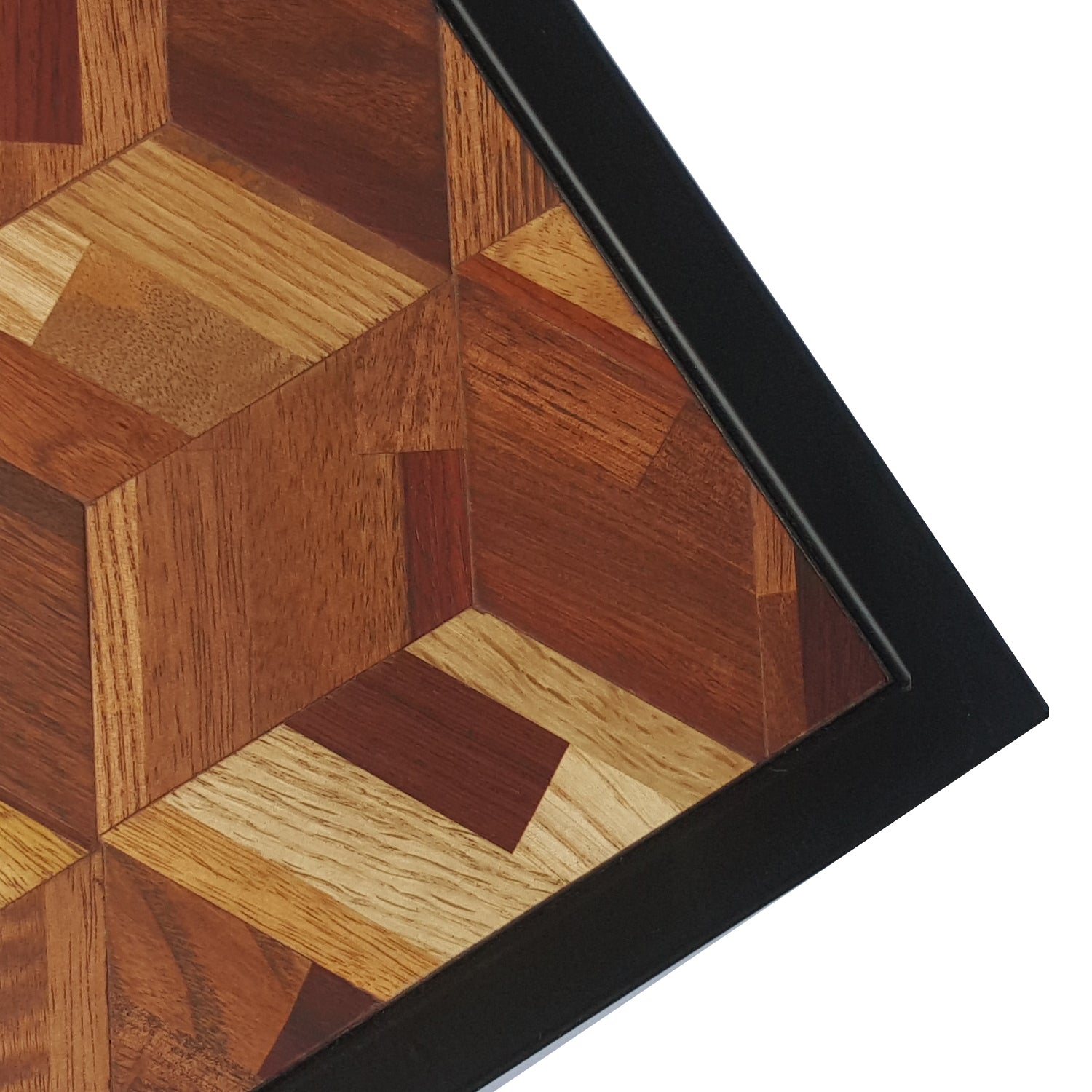 Philos Brick Side Table - Modern End Table with Wooden Shelf for Living Room, Bedroom, or Office - Perfect for Holding Lamps, Books, and Decor