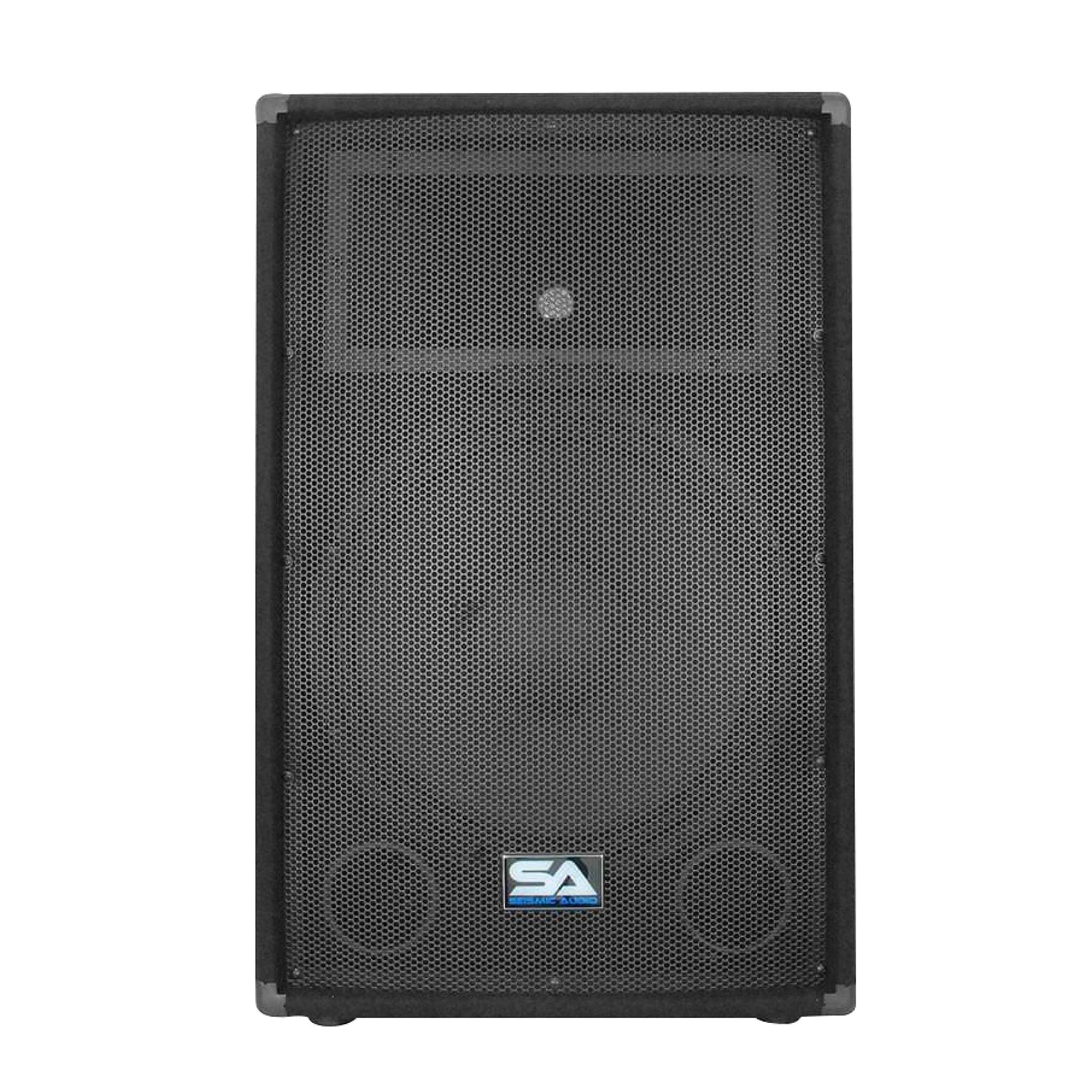 Seismic Audio 15 Inch PA DJ Speaker 350 Watts PRO Audio - Professional Sound System for DJs, Live Bands, Karaoke, Churches & Weddings | Perfect for Indoor/Outdoor Events, Parties & Stage Performances