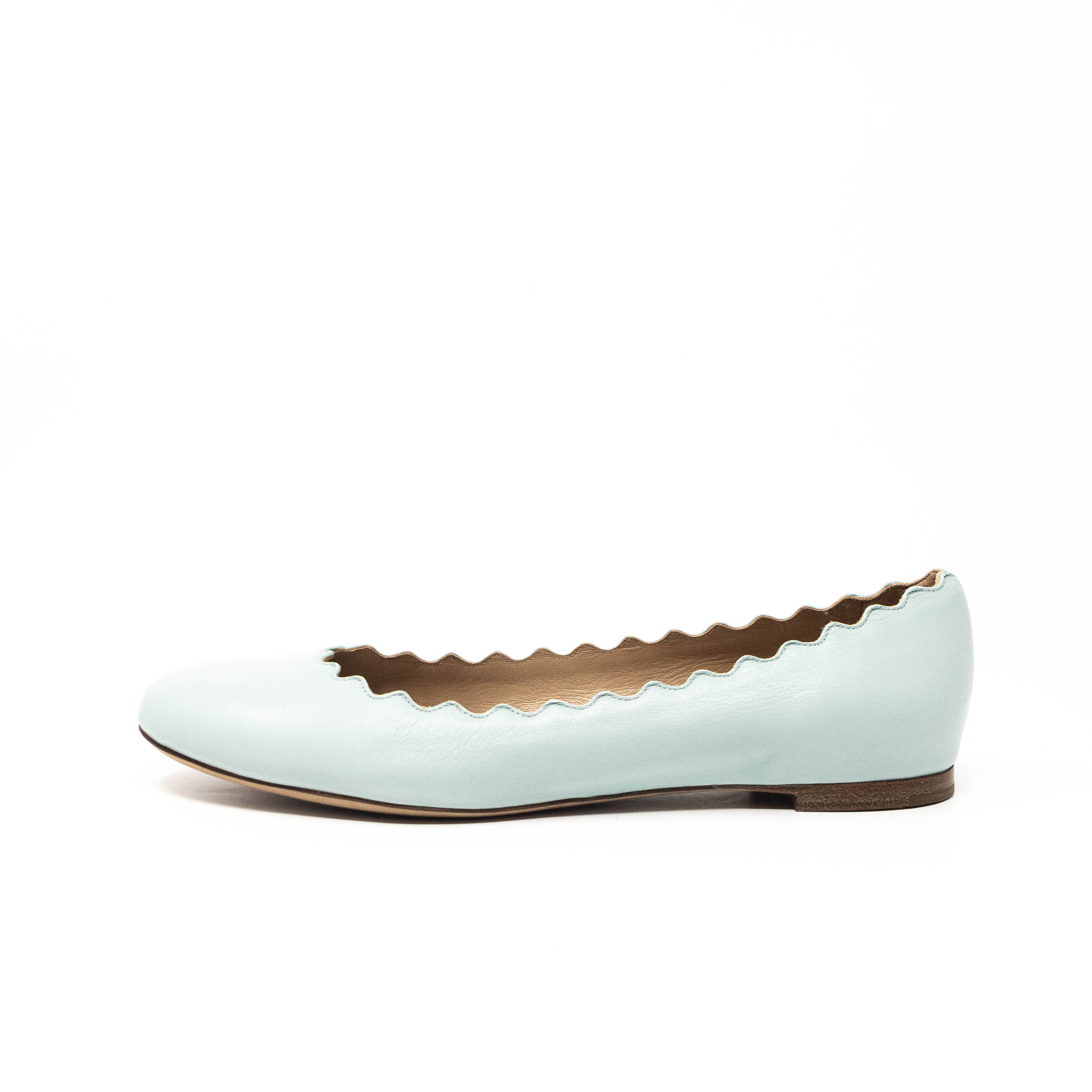 Chloe Blue Gabes Flats Women's Size 37.5 | Comfortable Casual Loafers for Work, Travel & Everyday Wear