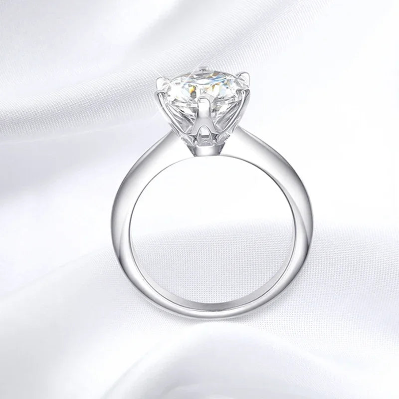 1.5CT GRA Certified Moissanite Engagement Ring for Women - VVS1 Lab Diamond Solitaire Wedding Band (Ideal for Proposals, Anniversaries & Bridal Jewelry)