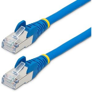 Premium 7.5m CAT6a Ethernet Cable - Blue LSZH (Low Smoke Zero Halogen) - 10GbE 500MHz 100W PoE++ - Snagless RJ45 with Strain Relief - S/FTP High-Speed Network Patch Cord - Ideal for Home Office, Gaming & Data Centers