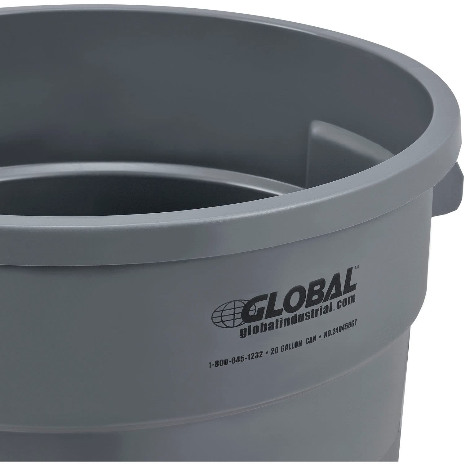 20 Gallon Heavy-Duty Industrial Trash Can - Commercial Grade Garbage Bin for Office, Warehouse & Outdoor Use