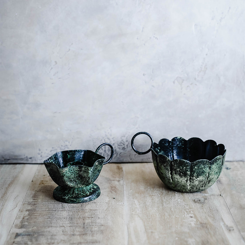 Emerald Iron Candle Holder - Elegant Home Decor for Dining Table, Wedding Centerpiece & Romantic Ambiance