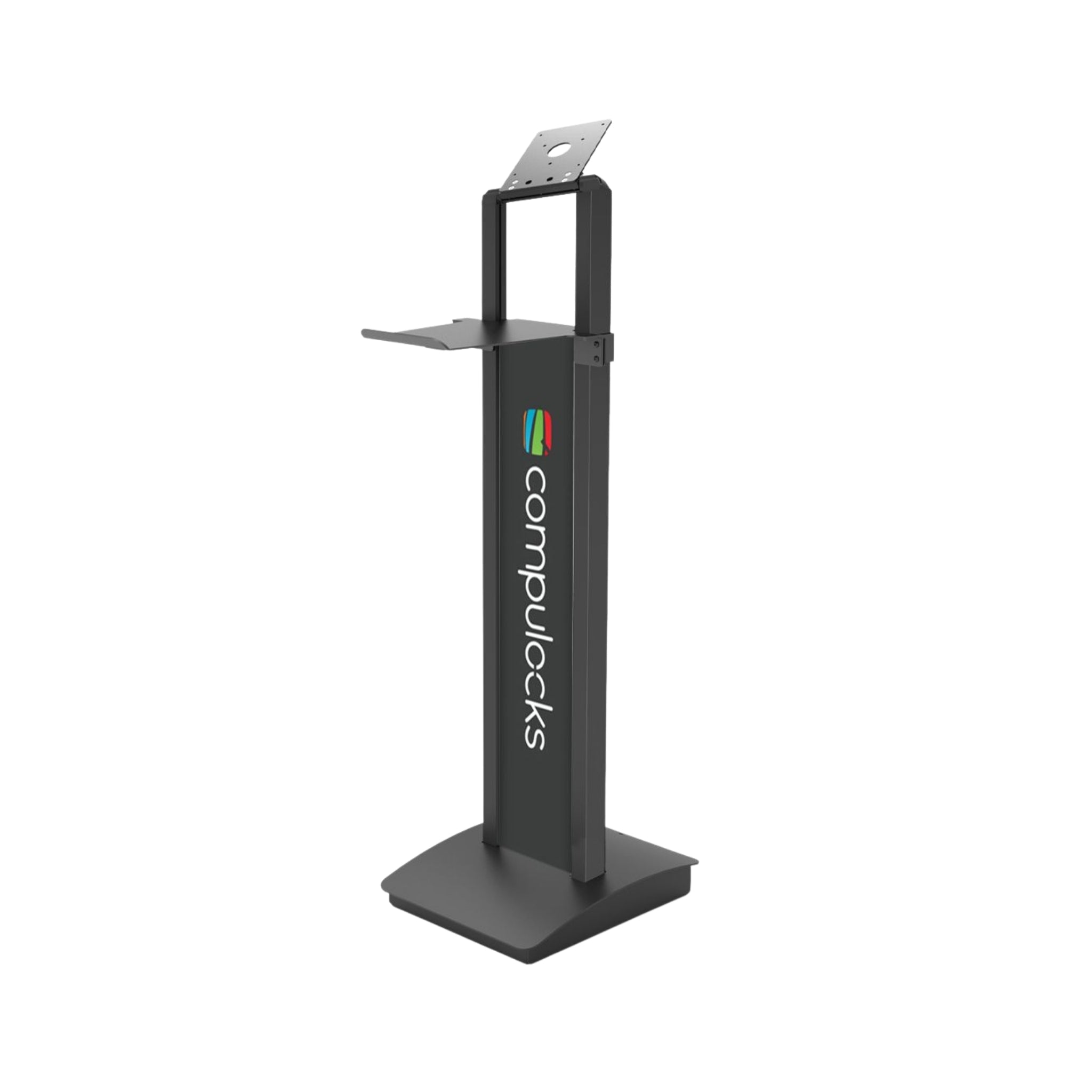 Compulocks BrandMe Adjustable Tilt Kiosk Tablet Floor Stand - Secure iPad Mount for Retail, Restaurant & Public Spaces