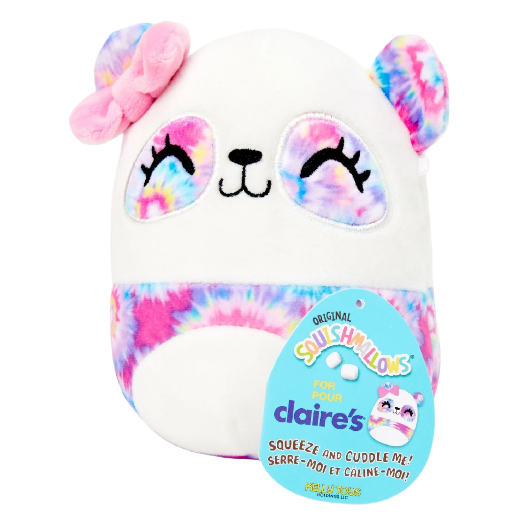 Squishmallow Kirsten the Rainbow Tie Dye Panda Plush Toy - 5 Inch Soft Stuffed Animal for Kids, Collectors & Gift Giving | Perfect for Cuddling, Decor & Stress Relief