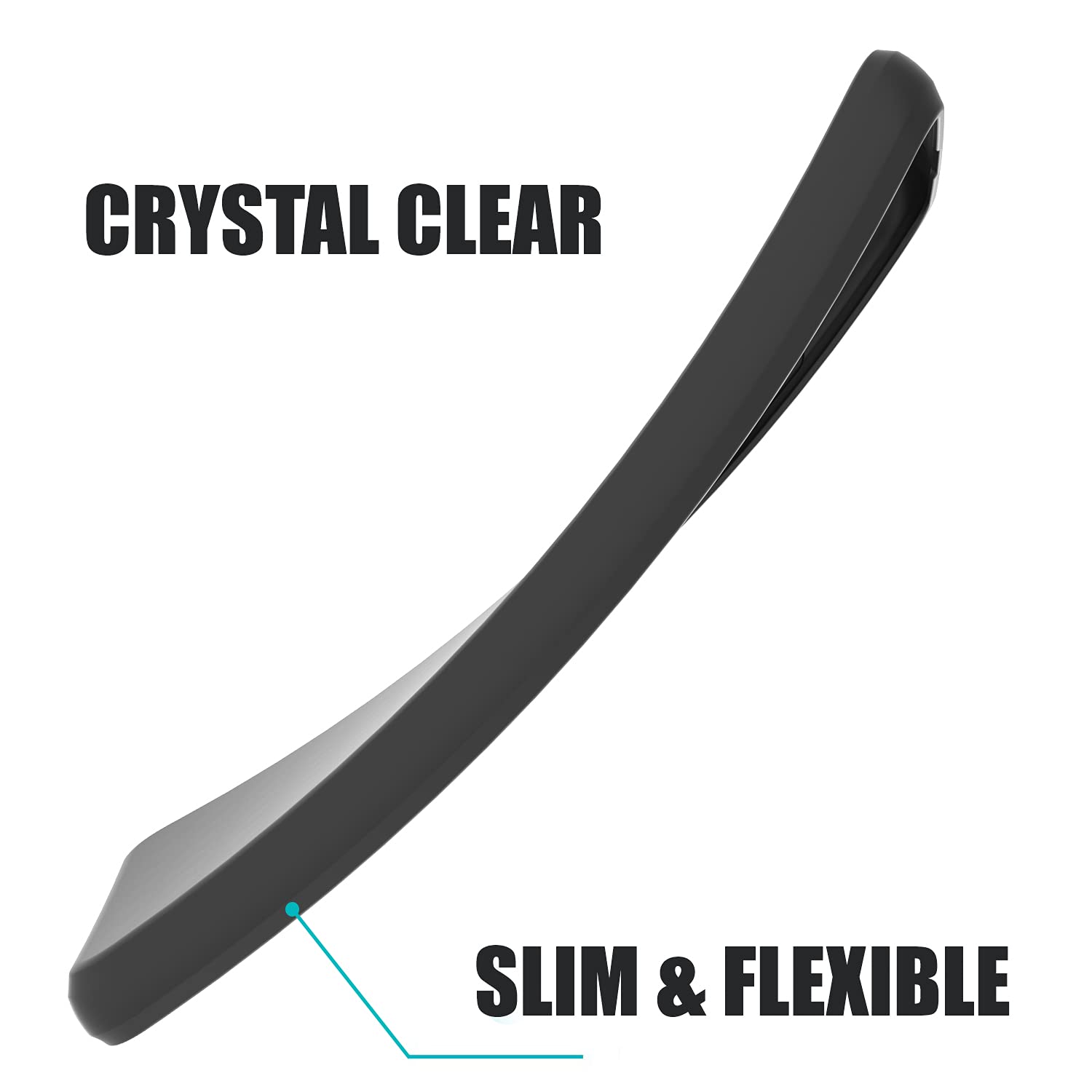 Slim TPU Samsung Galaxy A32 Phone Case - Flexible Soft Protective Cover for Galaxy A32 5G/4G - Shockproof & Scratch Resistant - Perfect for Work, Travel & Everyday Use (Black)