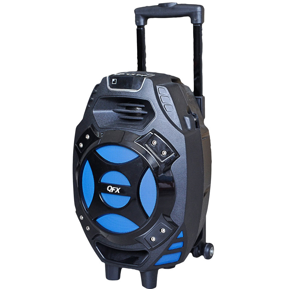 QFX PBX 61081BT/BL Bluetooth Speaker - Portable Wireless Speaker with HD Sound, 10-Hour Battery Life for Outdoor, Travel, and Home Use