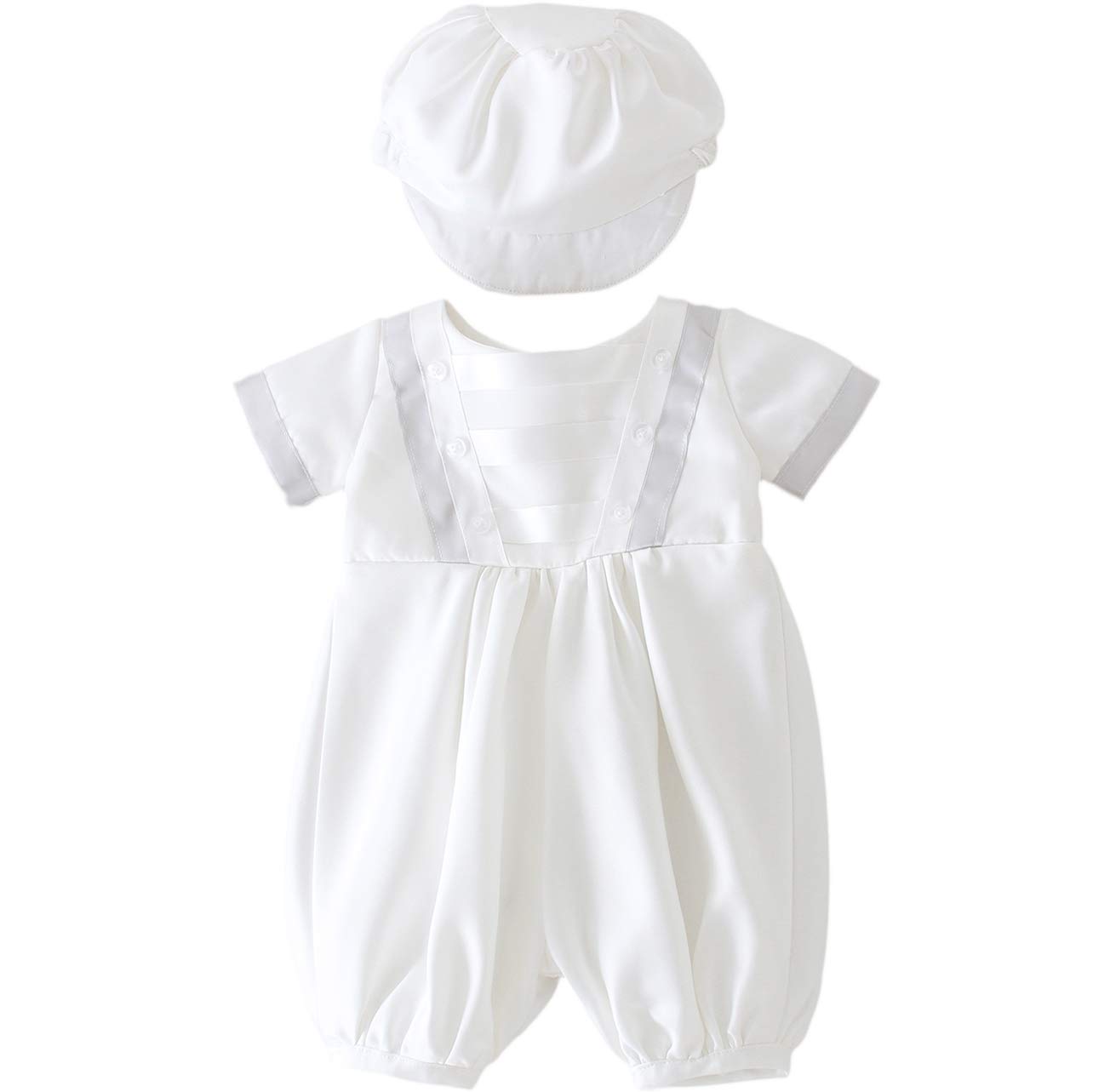 Glamulice Baby Boy Christening Outfit - Baptism Romper & Christening Clothes for Infants | Perfect for Church Ceremonies, Baptisms & Special Occasions