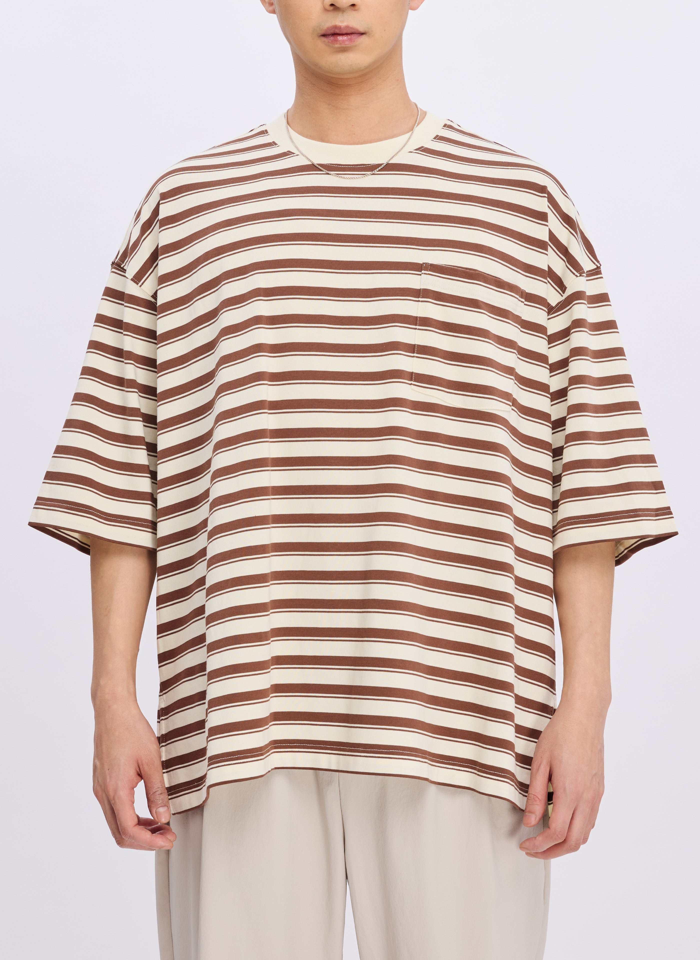 230G Jacquard Short Sleeve Border Top for Women - Stylish Summer Blouse for Casual Outings, Beach Wear & Everyday Fashion