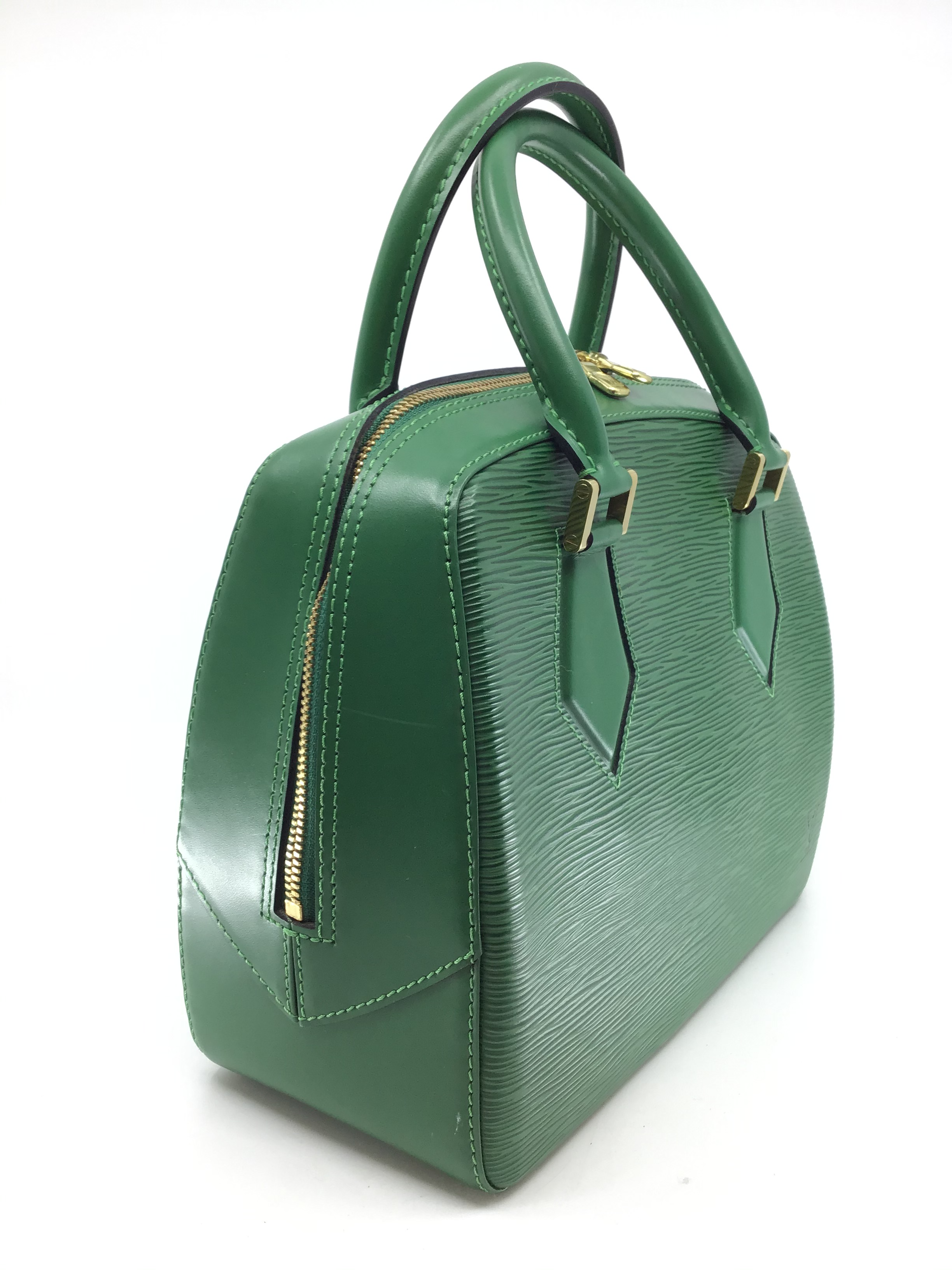 Louis Vuitton Epi Leather Sablon Satchel Bag for Women - Luxury Designer Handbag with Top Handle & Shoulder Strap - Perfect for Work, Travel & Everyday Use