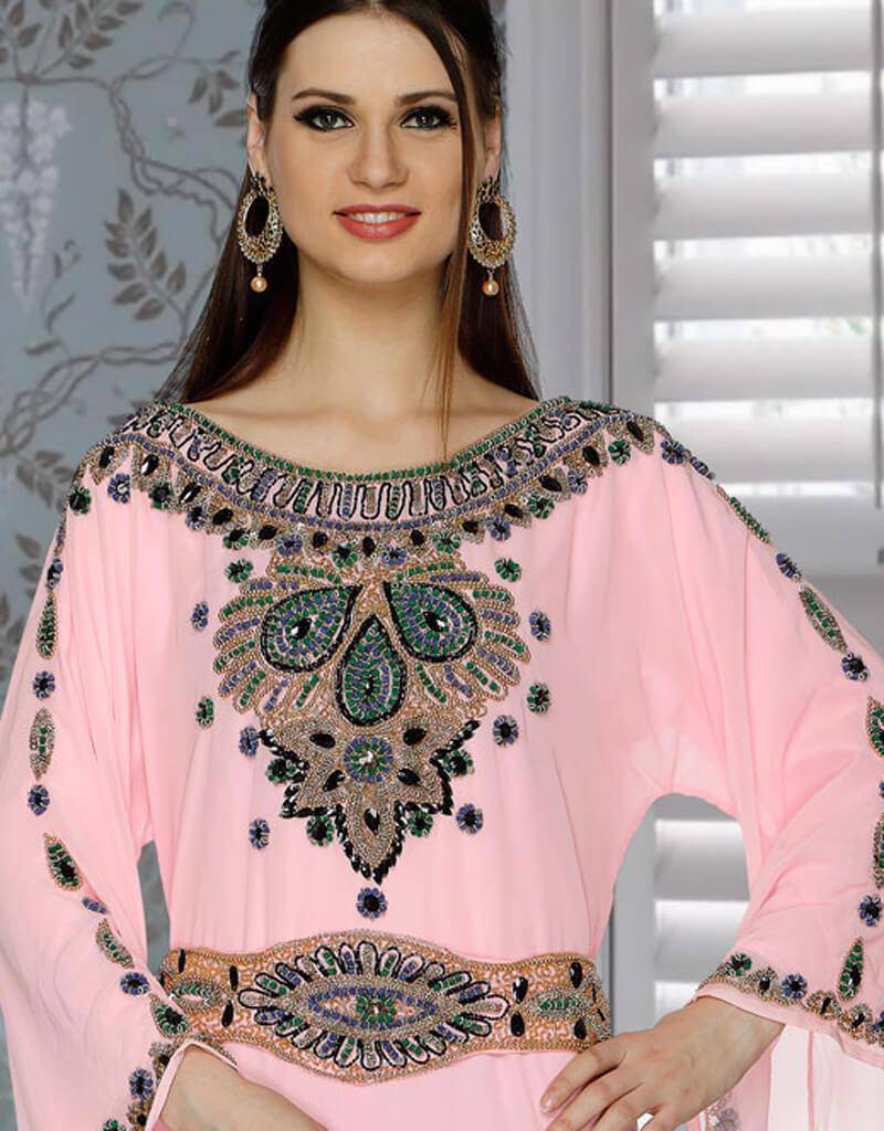 Stylish Bell Sleeve Moroccan Kaftan Dress - Boho Chic Maxi Dress for Women - Perfect for Beach Vacations, Summer Parties & Casual Outings