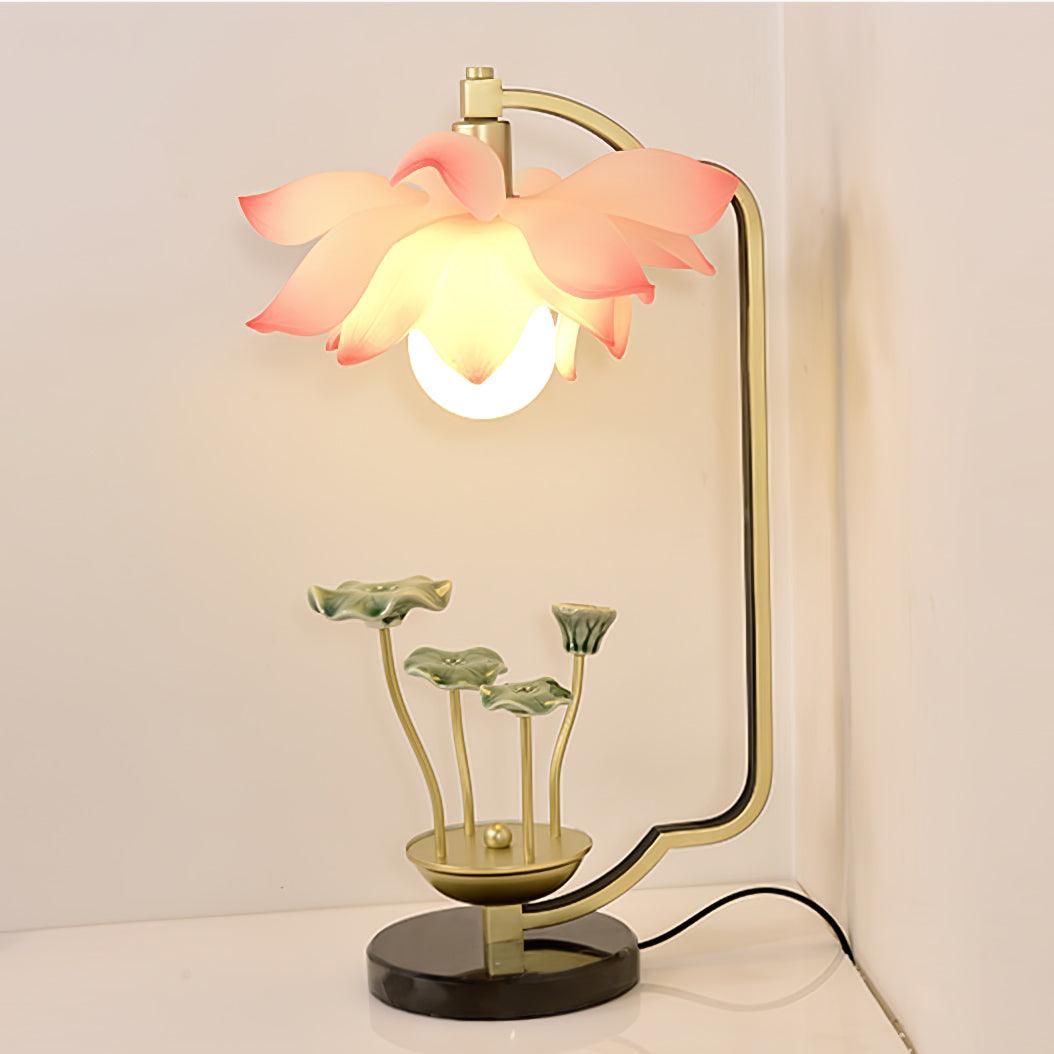Modern Lotus Table Lamp - Elegant Bedside & Living Room Lighting for Home Decor - Perfect for Bedrooms, Offices, and Cozy Reading Nooks