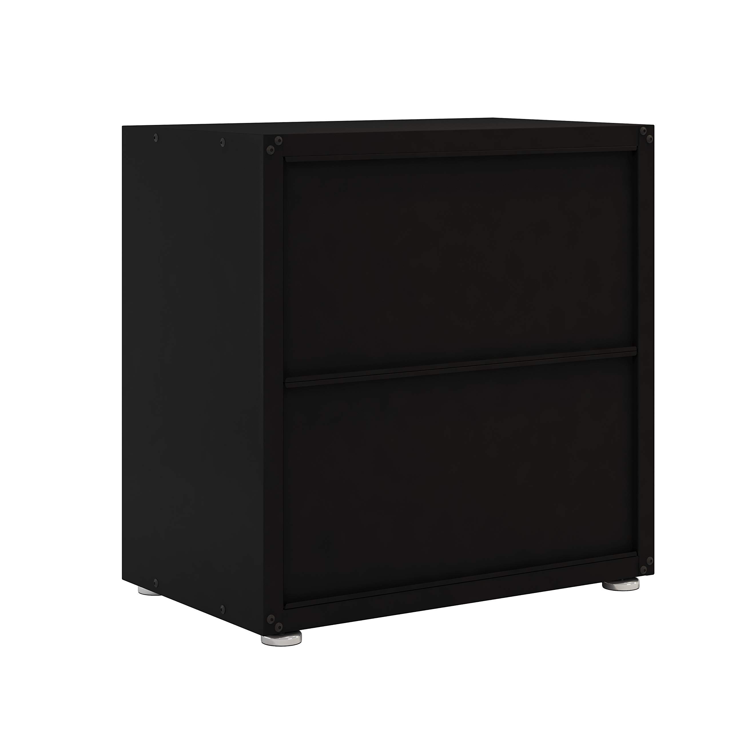 Heavy-Duty Metal Garage Storage Cabinet with Wheels - Tool Organizer with Drawers & Wall Mount Shelves for Workshop, Garage, and Home Organization - Perfect for Tools, Hardware, and DIY Supplies Storage (Black & Grey)