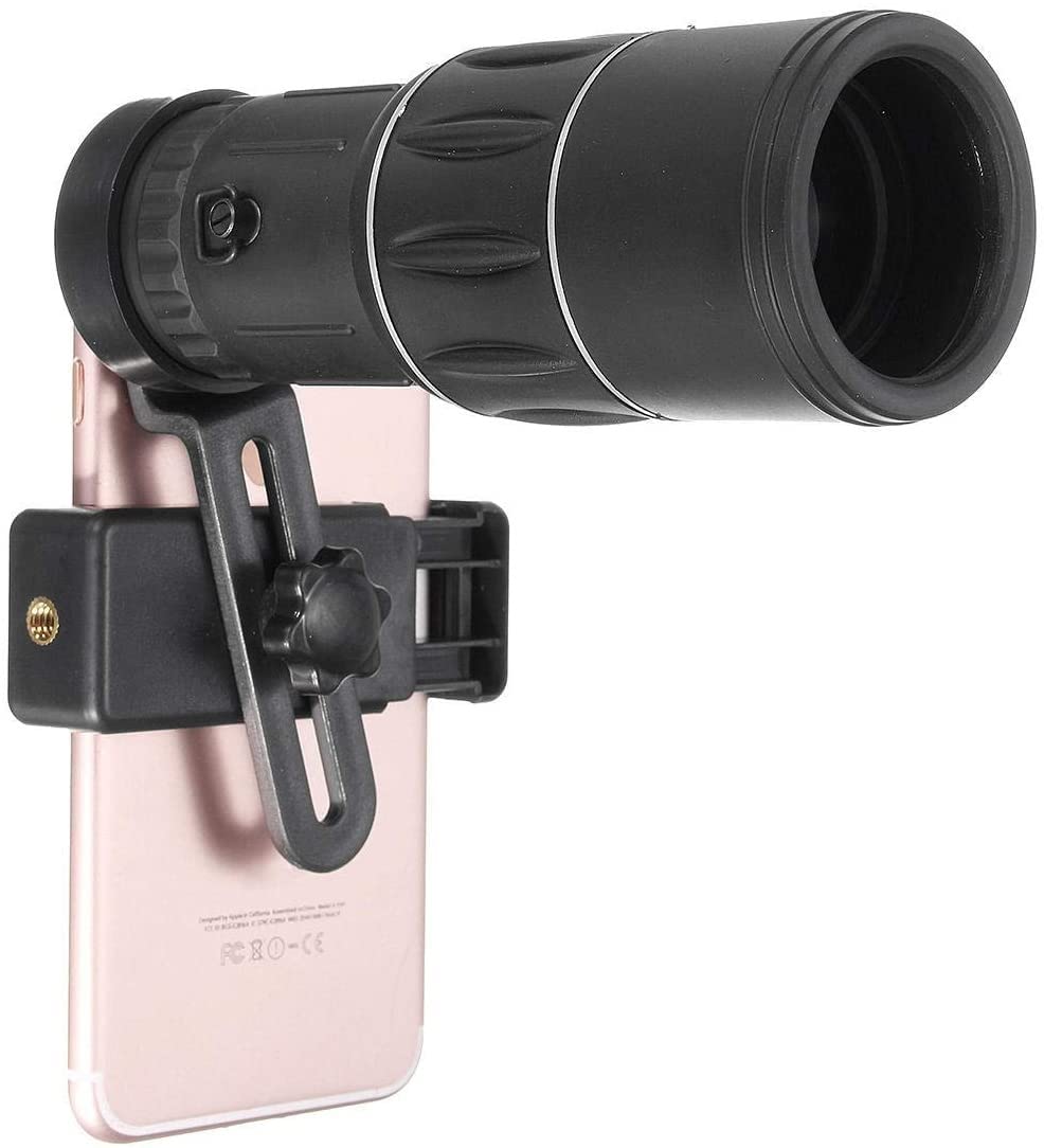 16x52 HD Monocular Telescope with Phone Holder - High Power Zoom Lens for Hiking, Bird Watching, Concerts & Travel - Durable Armored Optics for Outdoor Adventures