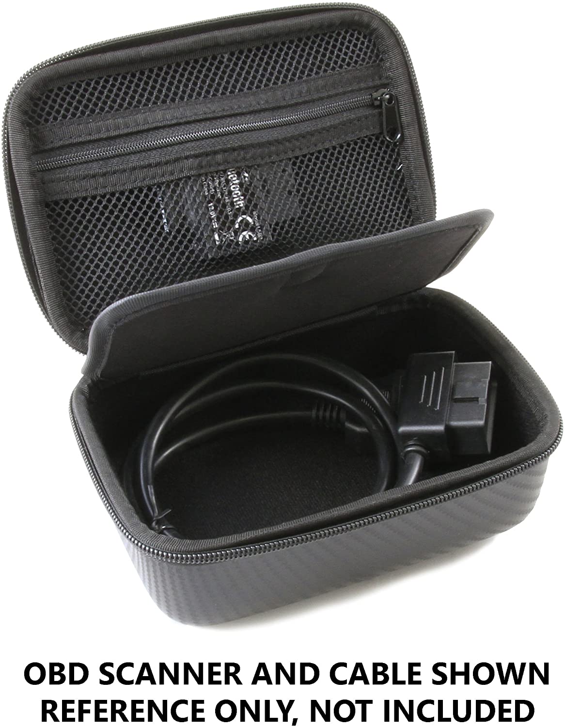 CASEMATIX Travel Case for BlueDriver Bluetooth OBDII Scan Tool - Protective Storage with Male to Female Extension Cable & Diagnostic Extender | Perfect for Car Diagnostics, Road Trips & Auto Repair Shops