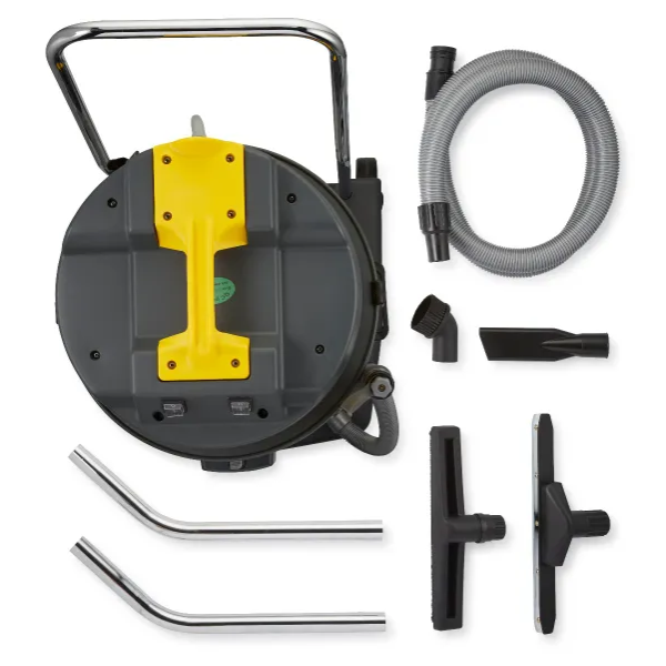 Pullman CB60 SS 60L Commercial Wet Dry Vacuum Cleaner - Heavy Duty for Workshop, Garage & Industrial Cleaning