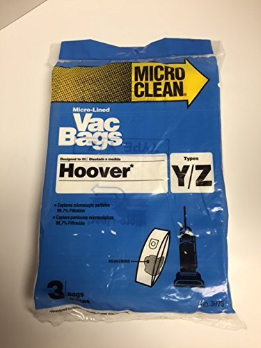 Hoover Type Y WindTunnel Upright Vacuum Bags - 3 Pack (27 Bags) | Genuine OEM Replacement | Made in USA | Perfect for Pet Hair, Allergies & Deep Cleaning