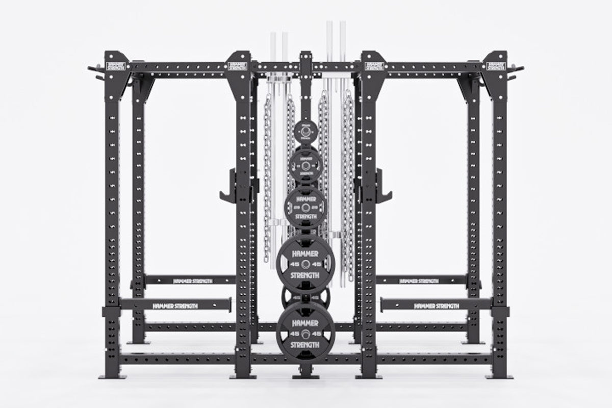 Hammer Strength HD Elite ID Combo Rack - Professional Gym Power Rack for Weightlifting & Strength Training - Perfect for Home & Commercial Gym Use
