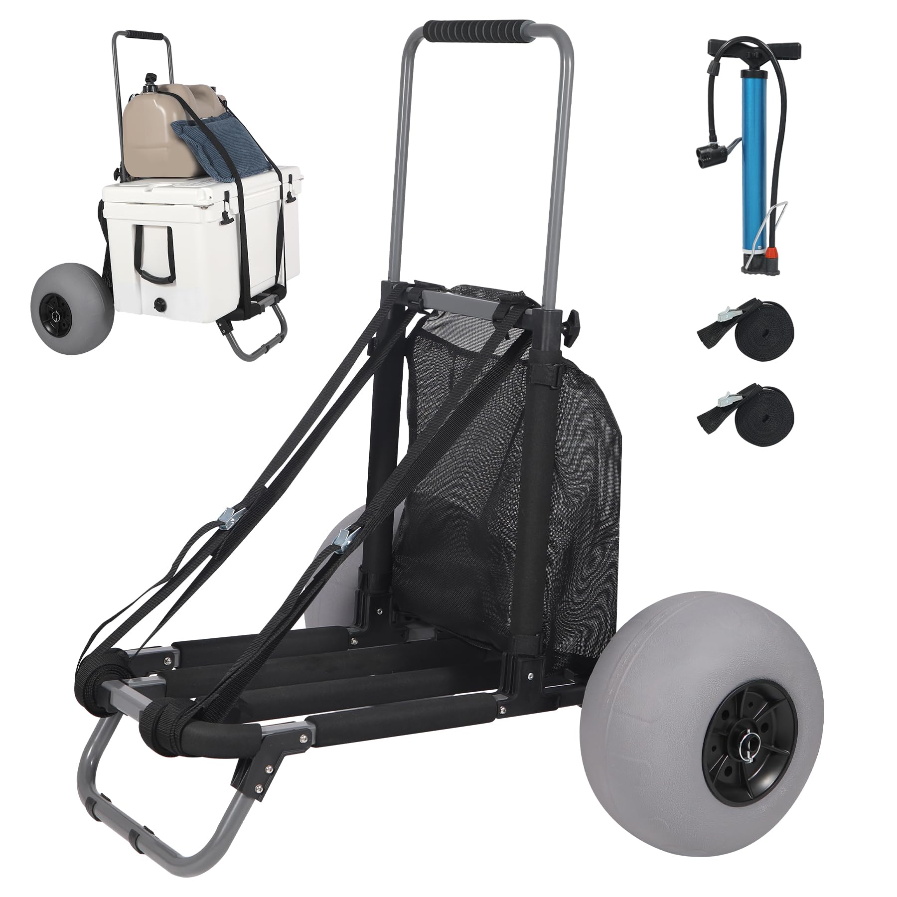 REDCAMP Heavy Duty Beach Cart with 12