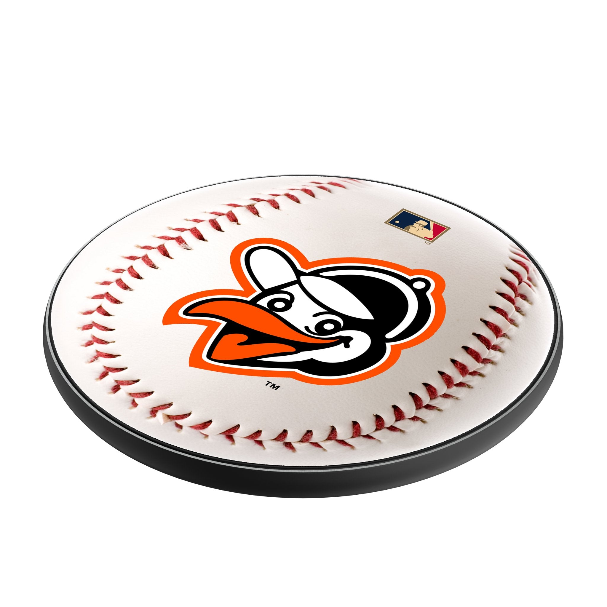 Baltimore Orioles 1955 Cooperstown Collection 15W Fast Wireless Charger - Vintage Baseball Team Logo Charging Pad for Home, Office & Car Use