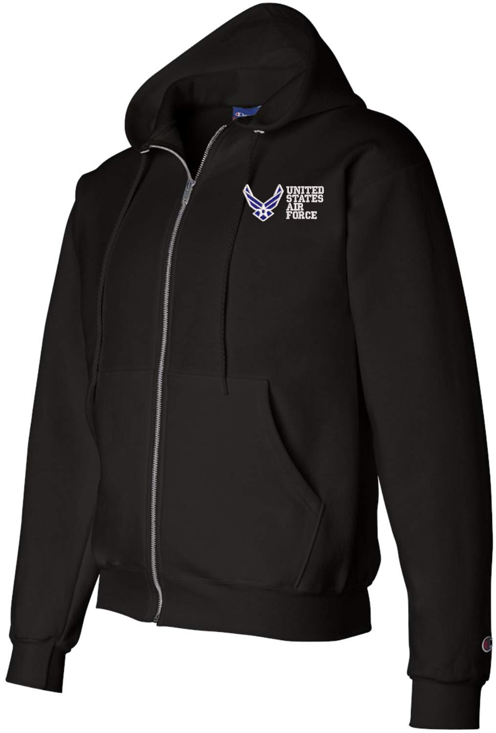 US Air Force Full Zip Hoodie - Men's & Women's Military Jacket for Casual Wear & Outdoor Activities
