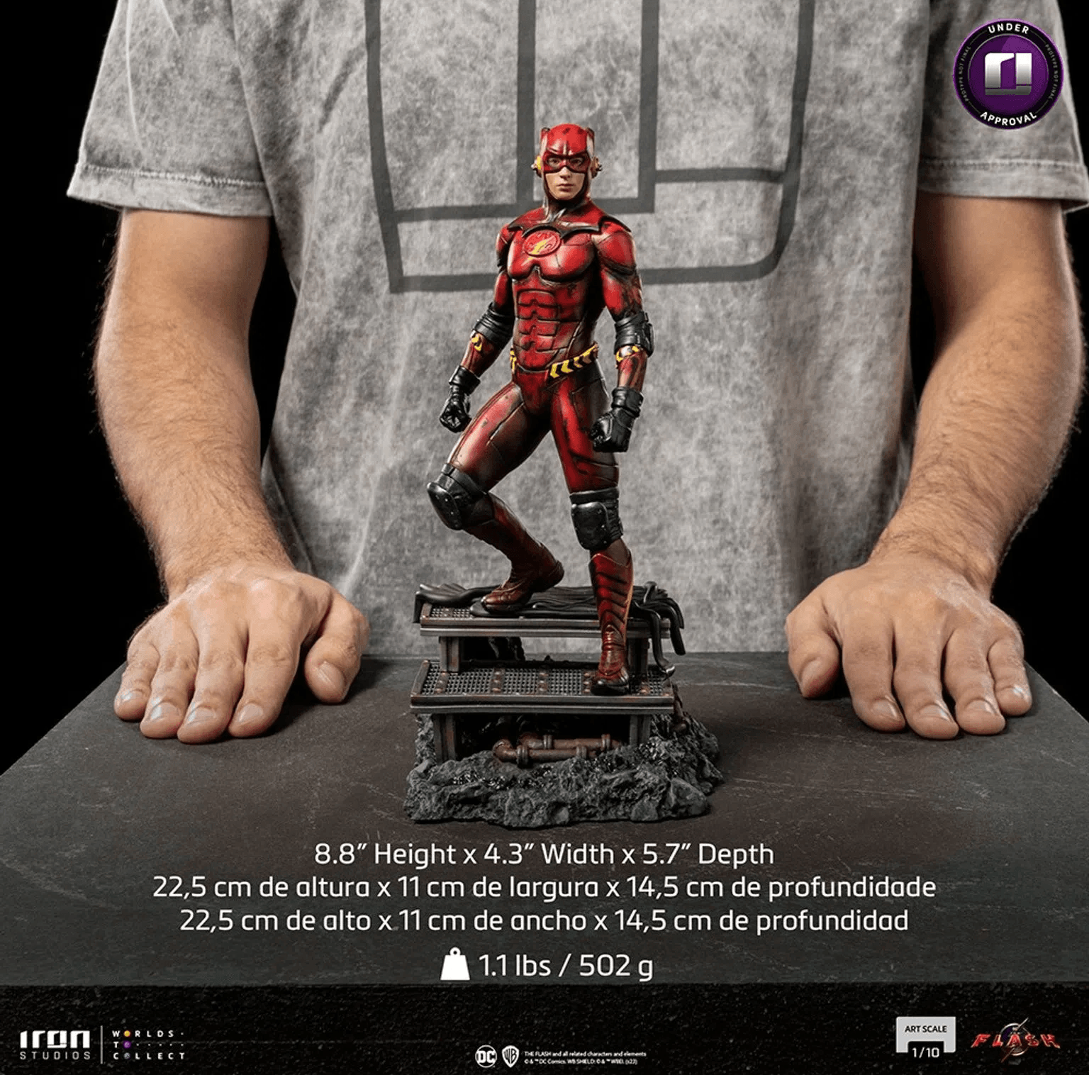 Iron Studios The Flash Movie Flash Alternate Version Art Scale 1/10 Statue - DC Comics Collectible Figure for Display & Home Decor