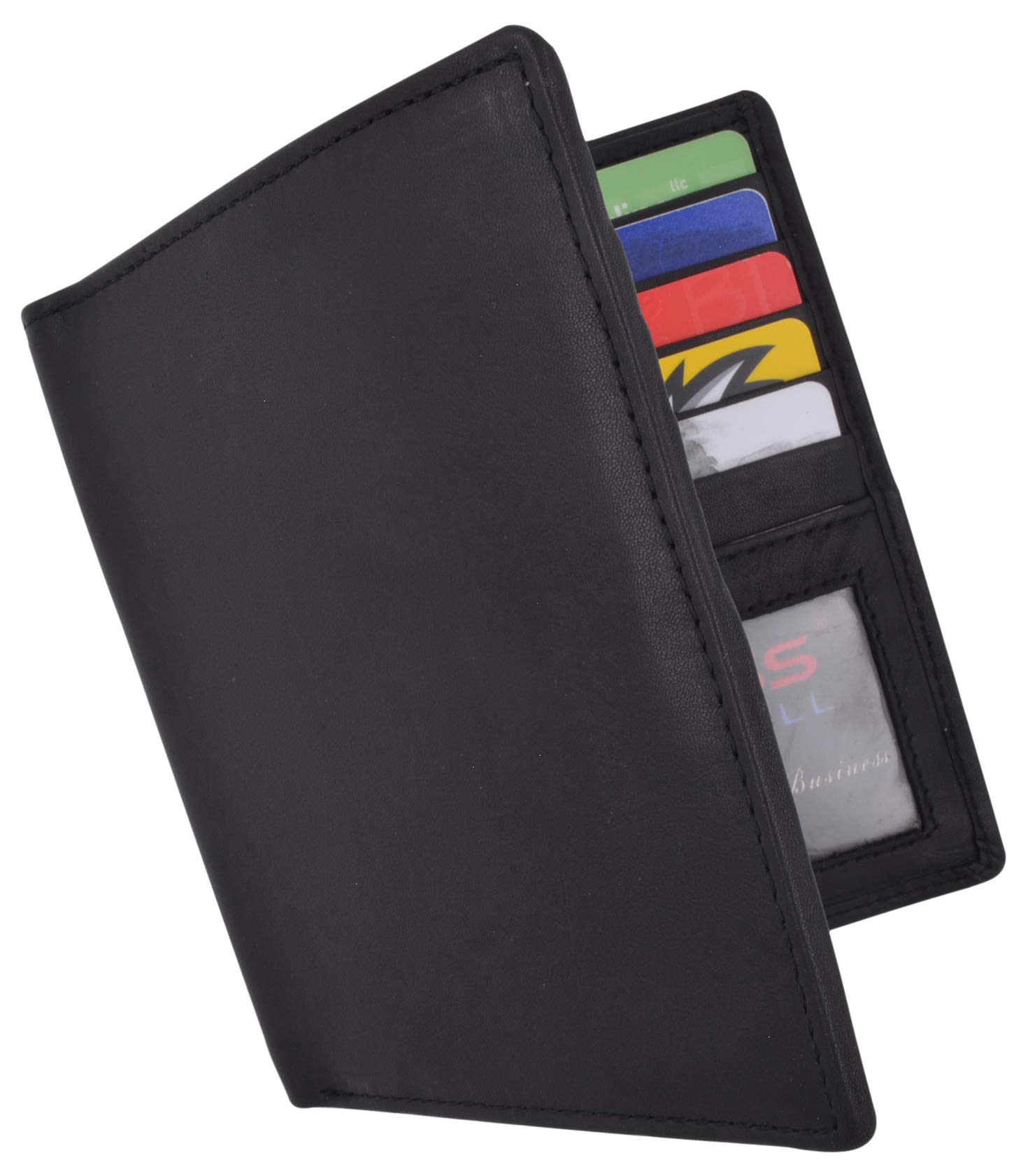 Premium RFID Blocking Bifold Leather Wallet for Men - Slim Design with 2 ID Card Holders - Ideal for Travel, Business & Everyday Use
