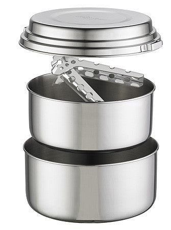 MSR Alpine 2-Person Camping Cook Set - Lightweight Backpacking Pots with Lids for Outdoor Cooking, Hiking & Camping Trips | Perfect for Backcountry Meals & Mountain Adventures