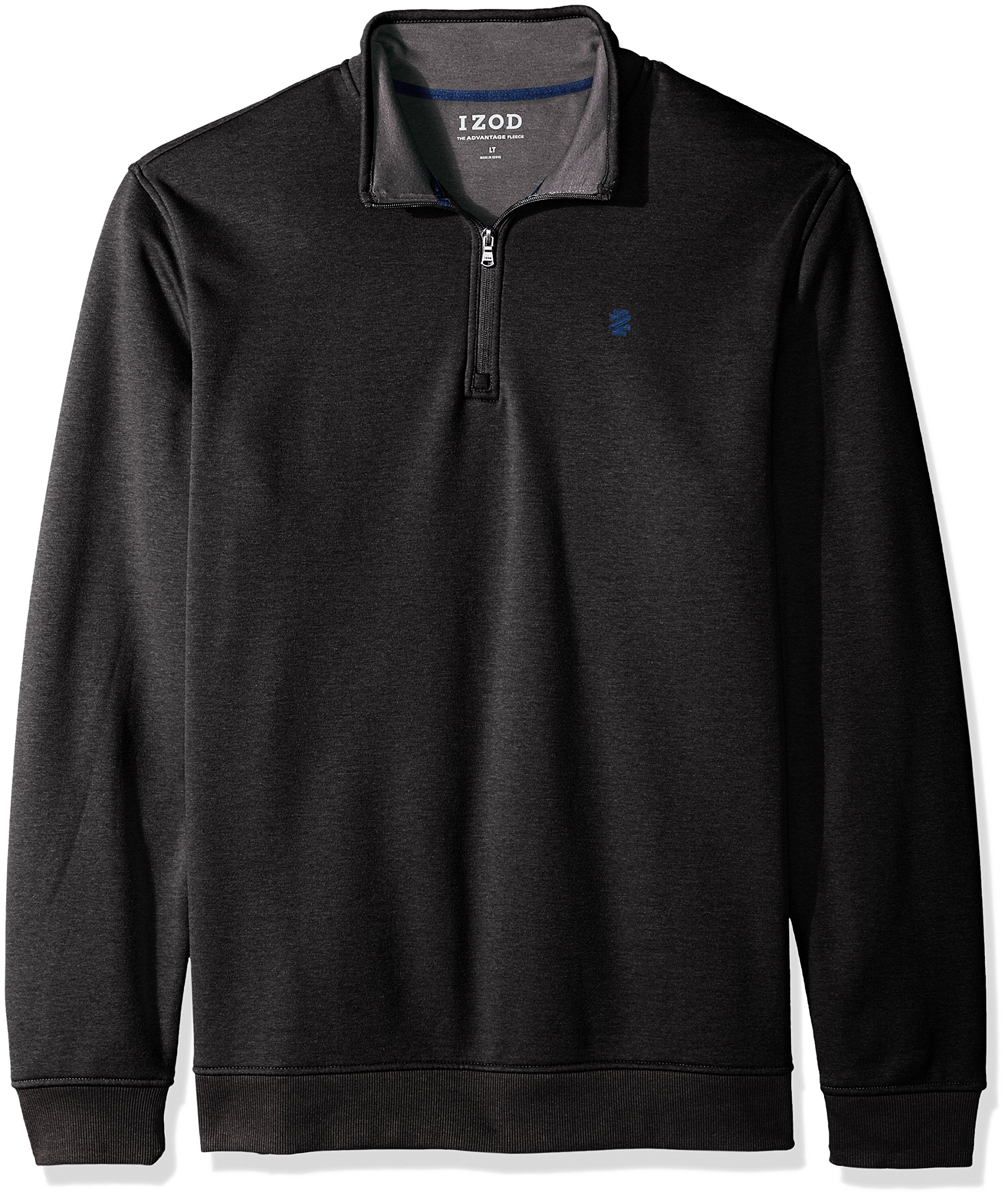 IZOD Men’s Big & Tall Performance Quarter Zip Fleece Pullover - Warm & Comfortable Athletic Top for Casual Wear, Outdoor Activities & Workout