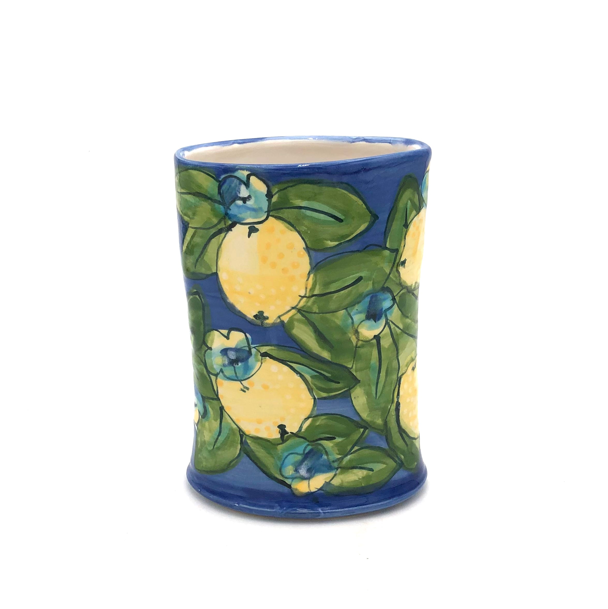 Susan & Peter Stark Blue Ceramic Vase - Handcrafted Home Decor for Living Room, Dining Table, or Wedding Centerpiece