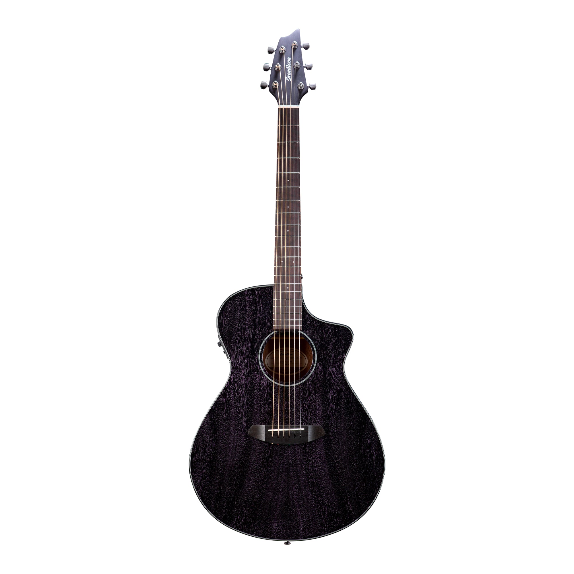 Breedlove Rainforest S African Mahogany Concert Acoustic-Electric Guitar - Orchid Finish | Perfect for Stage Performances & Home Recording Studios