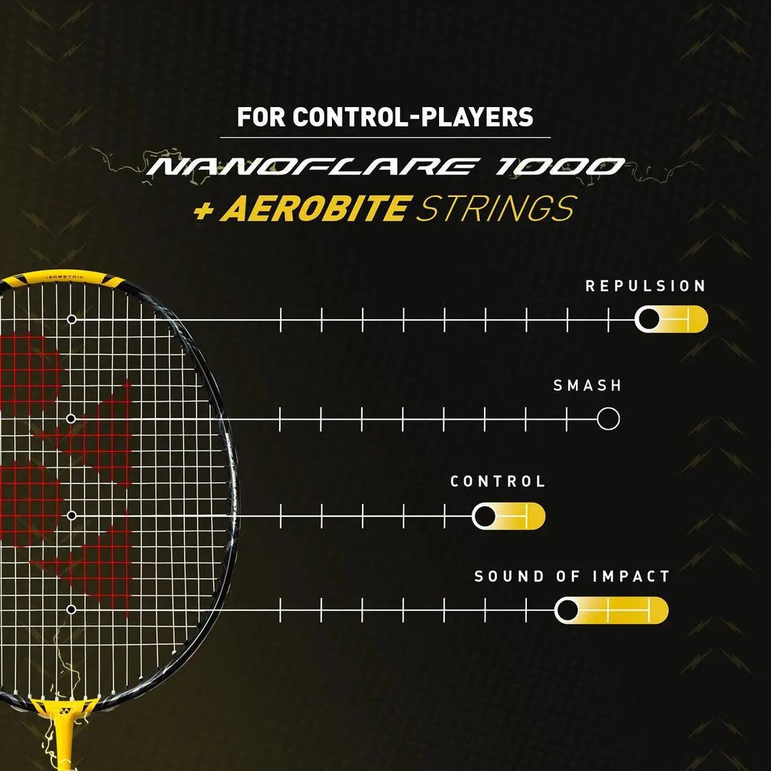 Yonex Nanoflare 1000 Z Badminton Racket - Lightning Yellow | High-Performance Carbon Fiber Shuttlecock Racket for Professional & Intermediate Players | Perfect for Tournaments & Training Sessions