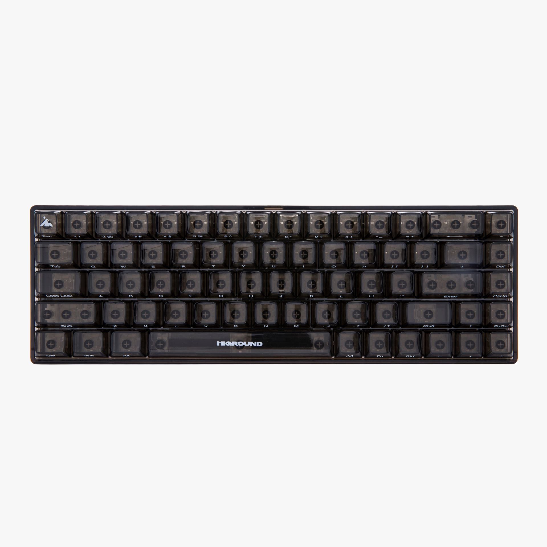 Clear Obsidian Basecamp 65 Mechanical Keyboard - 65% Compact Layout, Hot-Swappable Switches, RGB Backlit for Gaming & Office Work