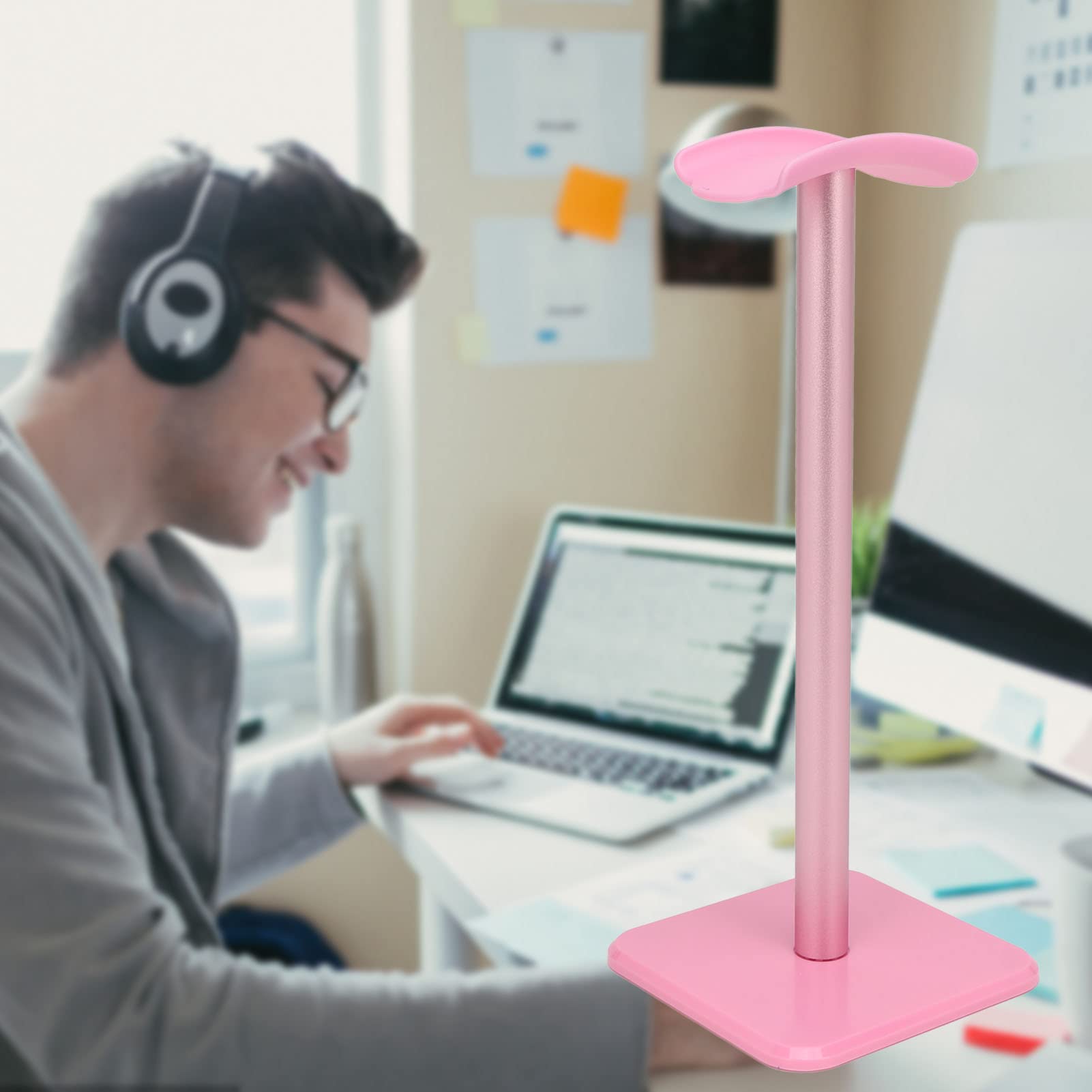 VBESTLIFE Premium Aluminum Headphone Stand - Universal Headset Holder for PC Gaming, Office & Home Use - Durable Earphone Display Stand for All Headphone Sizes (Perfect for Desk Organization & Gaming Setup)