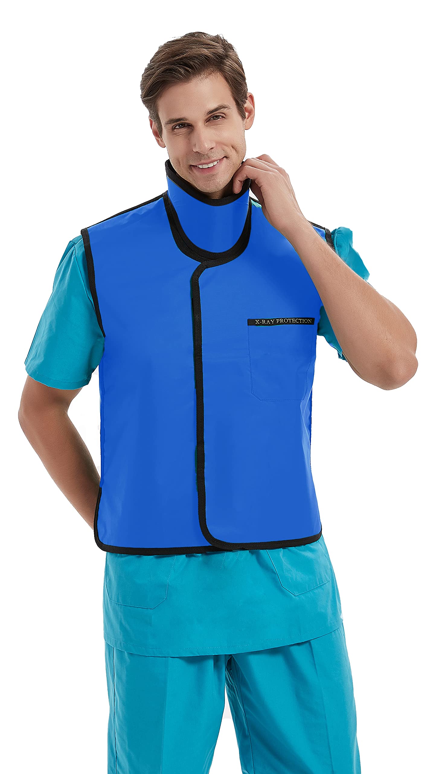 SHINRAY Premium 0.5mm Pb Lead Apron Vest & Skirt Set with Protective Collar - Radiation Protection for Dental X-Ray, Medical Imaging & Veterinary Use