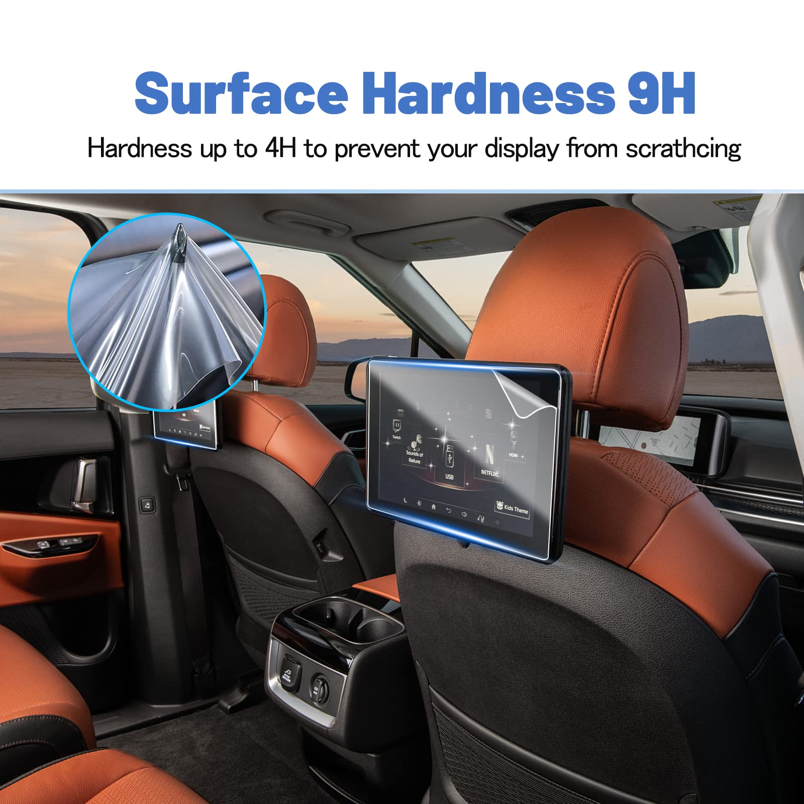 2022-2024 Kia Carnival Screen Protector | HD Clear Anti-Scratch Back Seat TV Touch Screen Protector for Kia Carnival KA4 | Perfect for Road Trips & Family Entertainment