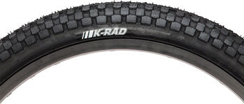 Kenda K Rad Tire 24 x 2.3 Inch Bike Tire - Clincher, Wire Bead, Black - Perfect for Urban Commuting, Gravel Riding & Hybrid Bikes