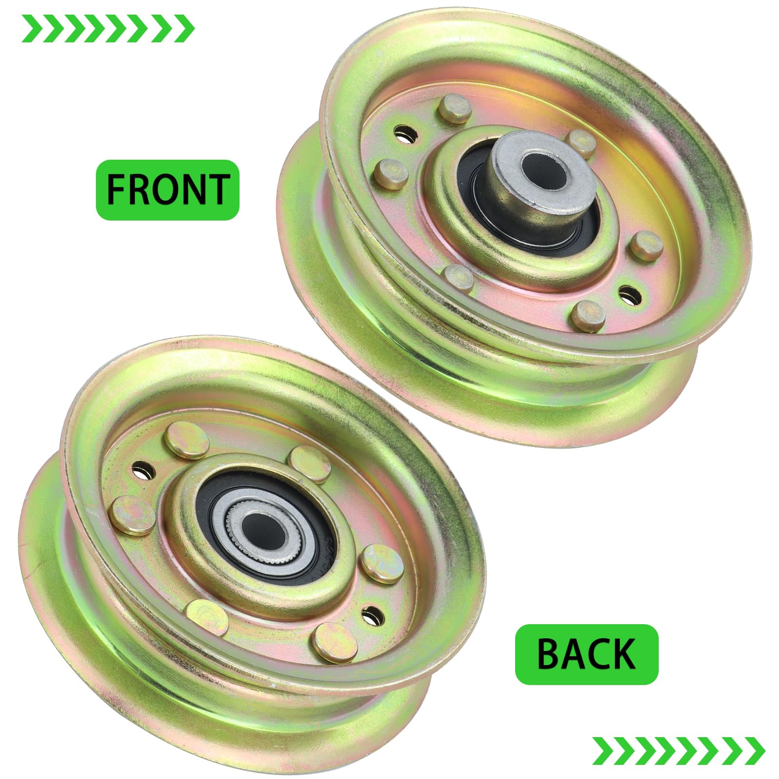 Craftsman 173437 Idler Pulley Replacement - Compatible with Husqvarna 532131494, 532155191, 532173438, 597025001, 532173437, 532165888 & Craftsman 165888 - Durable Lawn Mower Tensioner Pulley for Smooth Belt Operation