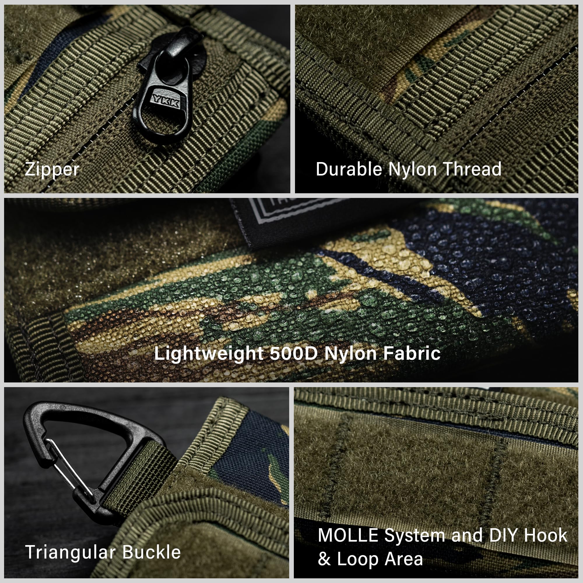 TACTICAL GEEK Storage A2 S EDC Pouch - 500D Nylon Utility Bag for Men - Compact Pocket Organizer for Knuckles, Coins & Everyday Carry - DIY Patch Area Included - Perfect for Outdoor Adventures, Travel & Tactical Gear Organization