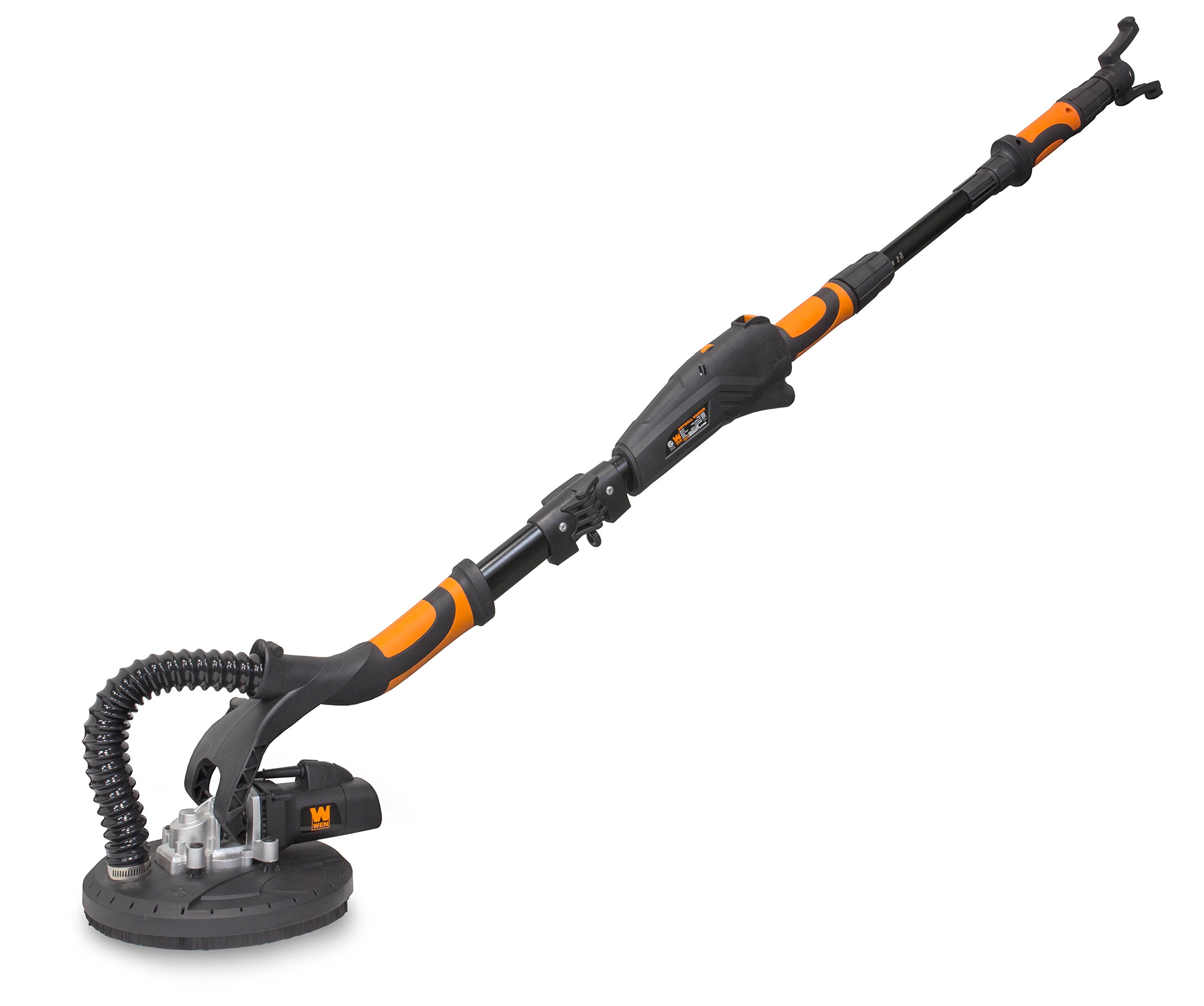 WEN 6369 5 Amp Variable Speed Drywall Sander with 15' Hose & 6369SP150 150-Grit Hook and Loop 9-Inch Sandpaper (10-Pack) – Perfect for Drywall Repair, Home Renovation, and Professional Construction Projects